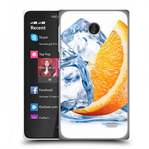 Дизайнерский пластиковый чехол для Nokia X Апельсины