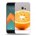 Дизайнерский пластиковый чехол для HTC 10 Апельсины