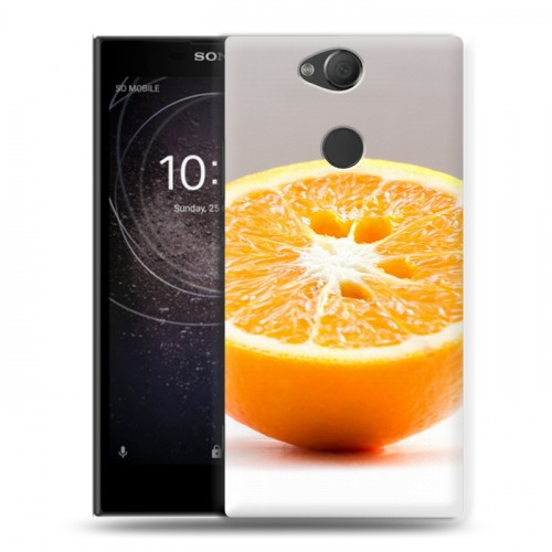 Дизайнерский силиконовый с усиленными углами чехол для Sony Xperia XA2 Апельсины