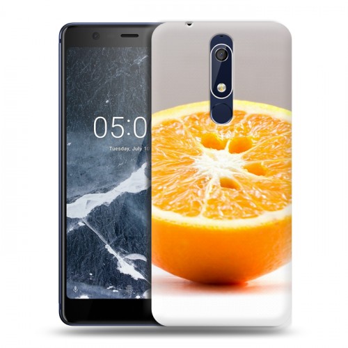 Дизайнерский пластиковый чехол для Nokia 5.1 Апельсины