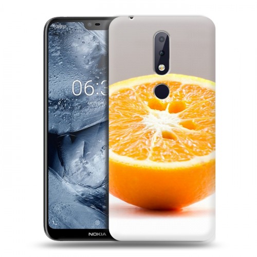 Дизайнерский пластиковый чехол для Nokia 6.1 Plus Апельсины