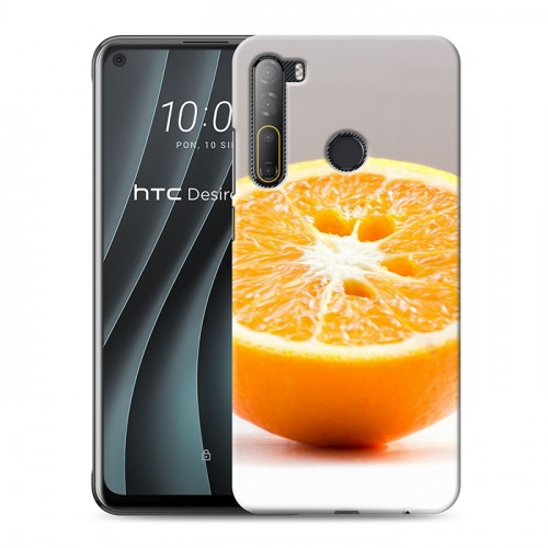 Дизайнерский силиконовый чехол для HTC Desire 20 Pro Апельсины