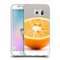 Дизайнерский пластиковый чехол для Samsung Galaxy S6 Edge Апельсины