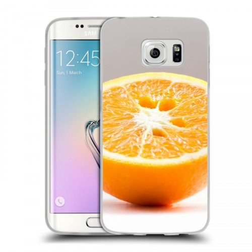 Дизайнерский пластиковый чехол для Samsung Galaxy S6 Edge Апельсины