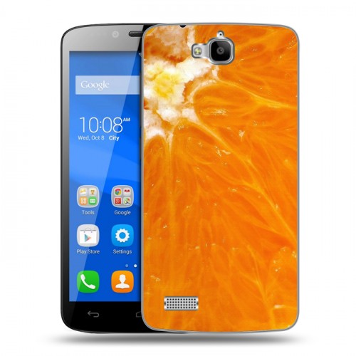 Дизайнерский пластиковый чехол для Huawei Honor 3C Lite Апельсины