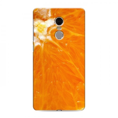 Дизайнерский силиконовый чехол для Xiaomi RedMi Note 4 Апельсины
