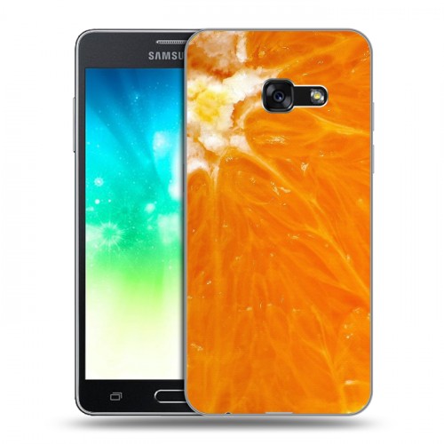 Дизайнерский силиконовый с усиленными углами чехол для Samsung Galaxy A3 (2017) Апельсины