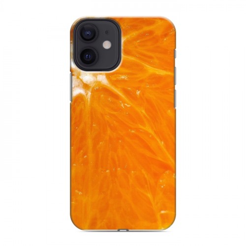 Дизайнерский пластиковый чехол для Iphone 12 Mini Апельсины