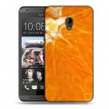 Дизайнерский пластиковый чехол для HTC Desire 700 Апельсины