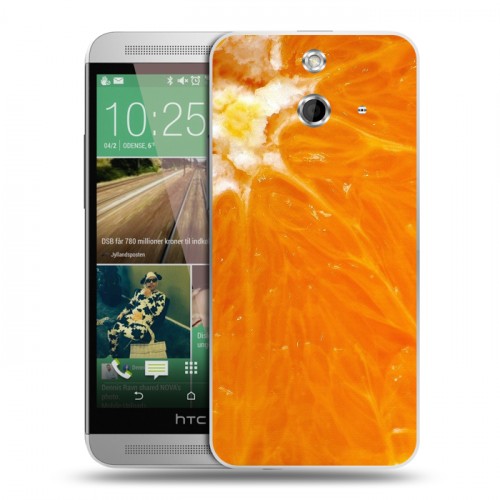 Дизайнерский пластиковый чехол для HTC One E8 Апельсины