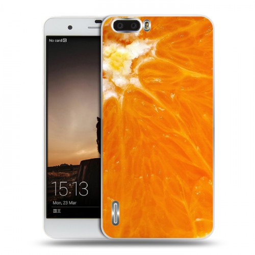 Дизайнерский силиконовый чехол для Huawei Honor 6 Plus Апельсины