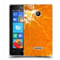 Дизайнерский пластиковый чехол для Microsoft Lumia 435 Апельсины