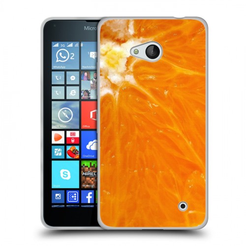 Дизайнерский пластиковый чехол для Microsoft Lumia 640 Апельсины