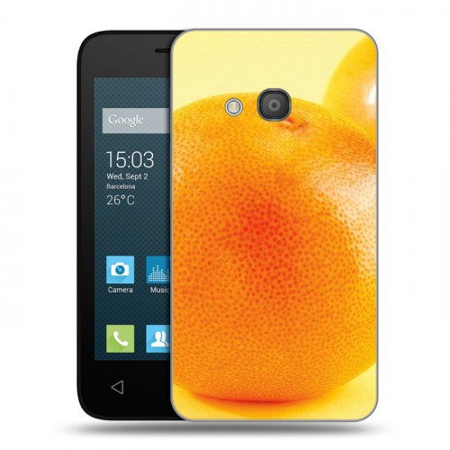 Дизайнерский силиконовый чехол для Alcatel One Touch Pixi 4 (4) Апельсины