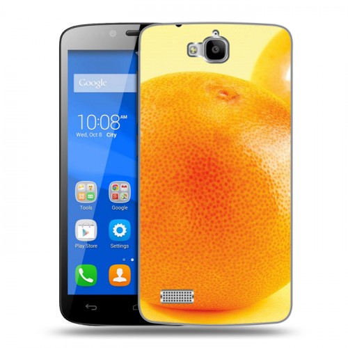 Дизайнерский пластиковый чехол для Huawei Honor 3C Lite Апельсины