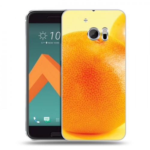Дизайнерский пластиковый чехол для HTC 10 Апельсины