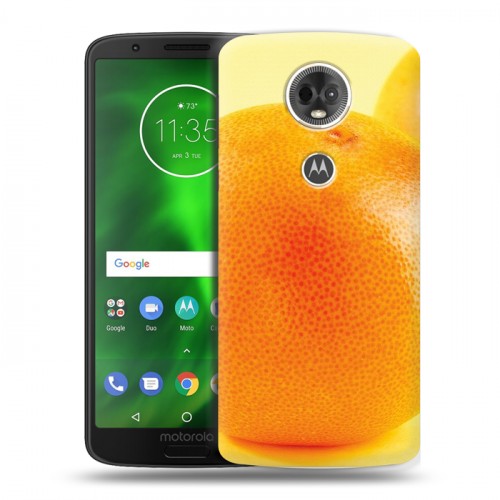 Дизайнерский пластиковый чехол для Motorola Moto E5 Plus Апельсины