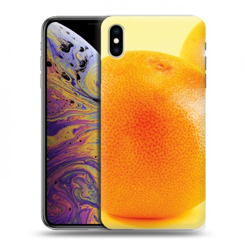 Дизайнерский силиконовый чехол для Iphone Xs Max Апельсины