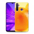 Дизайнерский силиконовый чехол для Realme 5 Апельсины