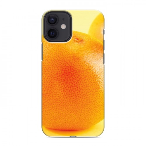 Дизайнерский силиконовый с усиленными углами чехол для Iphone 12 Mini Апельсины