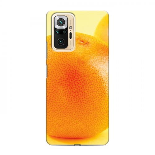 Дизайнерский силиконовый чехол для Xiaomi RedMi Note 10 Pro Апельсины