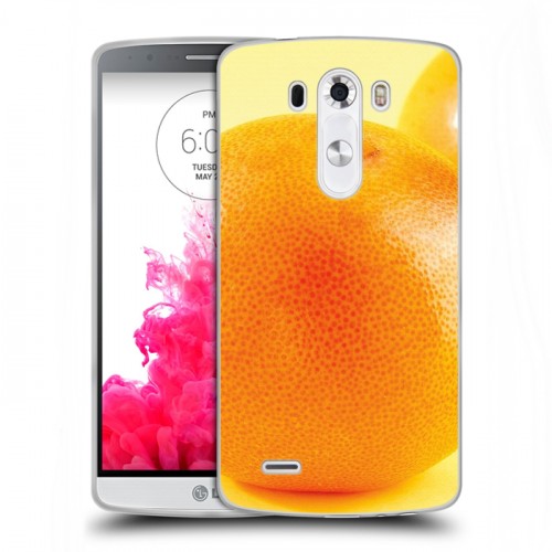 Дизайнерский пластиковый чехол для LG G3 (Dual-LTE) Апельсины