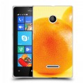 Дизайнерский пластиковый чехол для Microsoft Lumia 435 Апельсины