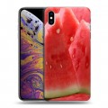 Дизайнерский силиконовый чехол для Iphone Xs Max Арбузы