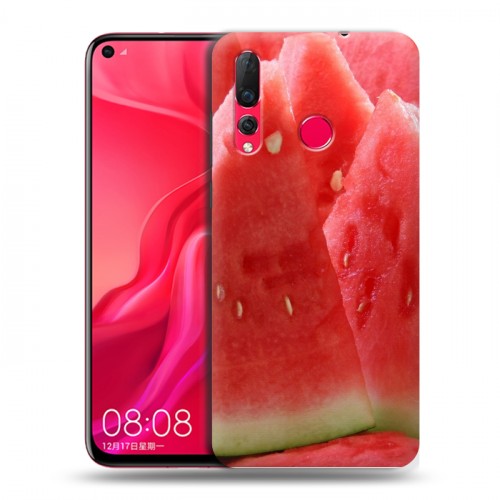 Дизайнерский пластиковый чехол для Huawei Nova 4 Арбузы