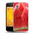 Дизайнерский пластиковый чехол для LG Google Nexus 4 Арбузы