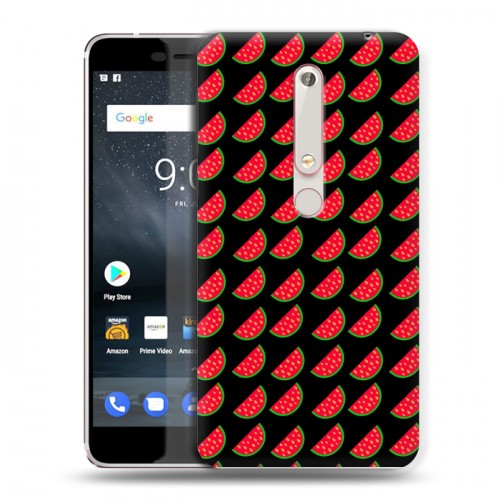 Дизайнерский пластиковый чехол для Nokia 6 (2018) Арбузы