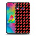 Дизайнерский пластиковый чехол для Samsung Galaxy M20 Арбузы