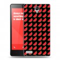 Дизайнерский пластиковый чехол для Xiaomi RedMi Note Арбузы