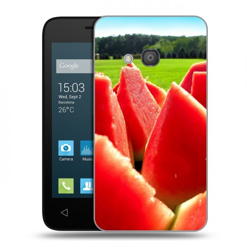 Дизайнерский силиконовый чехол для Alcatel One Touch Pixi 4 (4) Арбузы