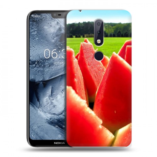 Дизайнерский пластиковый чехол для Nokia 6.1 Plus Арбузы