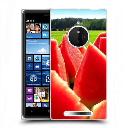 Дизайнерский пластиковый чехол для Nokia Lumia 830 Арбузы