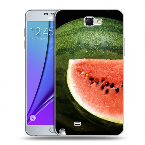 Дизайнерский пластиковый чехол для Samsung Galaxy Note 2 Арбузы