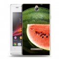 Дизайнерский пластиковый чехол для Sony Xperia E Арбузы