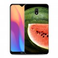 Дизайнерский силиконовый с усиленными углами чехол для Xiaomi RedMi 8A Арбузы