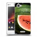 Дизайнерский пластиковый чехол для Sony Xperia L Арбузы