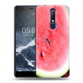 Дизайнерский пластиковый чехол для Nokia 5.1 Арбузы