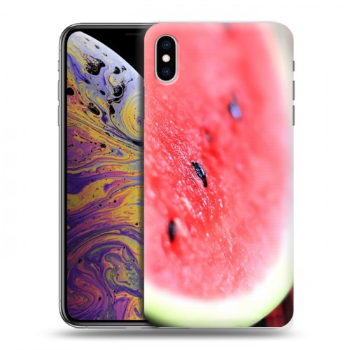 Дизайнерский силиконовый чехол для Iphone Xs Max Арбузы