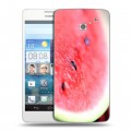 Дизайнерский пластиковый чехол для Huawei Ascend D2 Арбузы