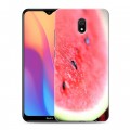 Дизайнерский силиконовый с усиленными углами чехол для Xiaomi RedMi 8A Арбузы