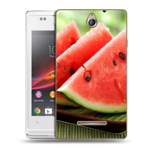 Дизайнерский пластиковый чехол для Sony Xperia E Арбузы