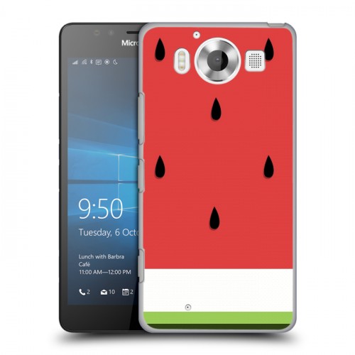 Дизайнерский пластиковый чехол для Microsoft Lumia 950 Арбузы