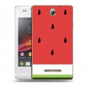 Дизайнерский пластиковый чехол для Sony Xperia E Арбузы