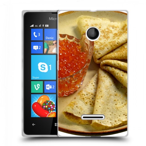 Дизайнерский пластиковый чехол для Microsoft Lumia 435 Блины