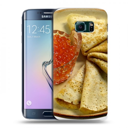 Дизайнерский силиконовый чехол для Samsung Galaxy S6 Edge Блины