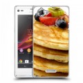 Дизайнерский пластиковый чехол для Sony Xperia L Блины